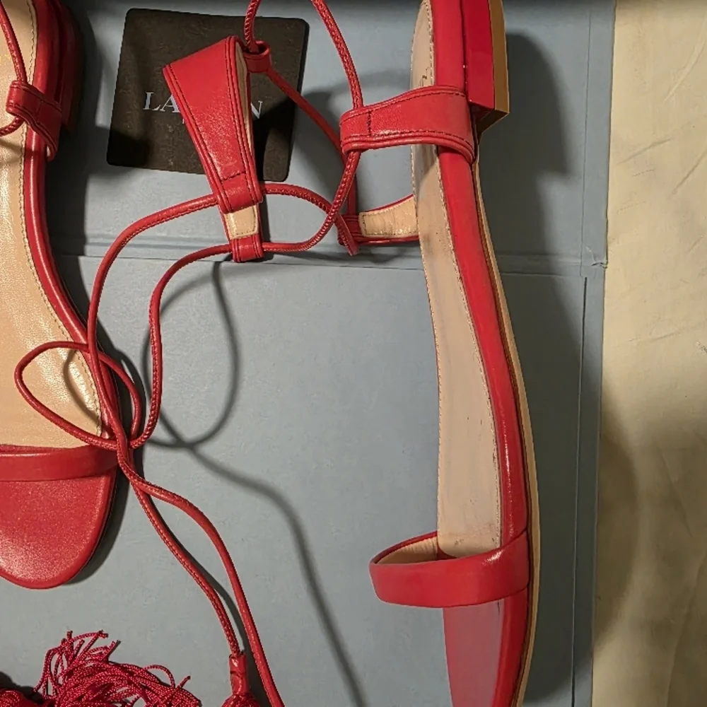Lanvin Red Women's Sandals - Picture 3 of 5